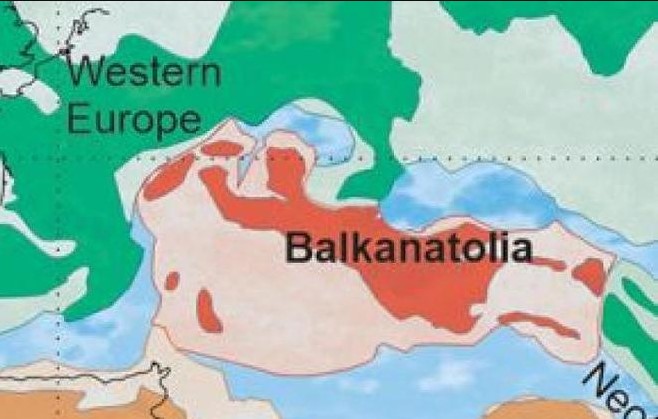 Карта на изгубения континент Балканатолия